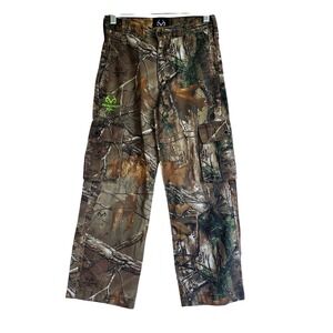 Realtree Camo Cargo Pants Youth Boys Size 8 Hunting Outdoor Hiking Workwear